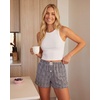 image:imageReal Essentials 3 Pack Womens Woven Lounge Boxer Shorts Casual Sleep Comfy Elastic Waist Loose Fit PJ Bottoms with PocketsQuiet Shade Stripe  Vintage Indigo Plaid  Ballad Blue Check