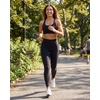 image:imageReal Essentials 4 Pack Womens Workout Athletic Leggings Yoga Pants Tummy Control High Waisted Running Gym Pilates SoftSolid Black  Solid Black  Solid Plum Perfect  Solid Orchid Petal