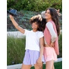 image:imageReal Essentials 4 PackWomens Flowy Dry Fit Running Short  Spandex Underneath Athletic Workout Gym Shorts Plus AvailableSet 5