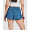 image:imageReal Essentials 4 PackWomens Flowy Dry Fit Running Short  Spandex Underneath Athletic Workout Gym Shorts Plus AvailableSet 7