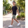 image:imageReal Essentials 5 Pack Boys TShirts  Soft Cotton Boys Shirts  Plain Short Sleeve Tops for Kids Ages 418Set 10