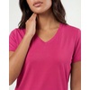 image:imageReal Essentials Ladies SS Breeze Tech VNeck ShirtSolid Black  Solid Raspberry Sorbet  Solid Fragrant Lilac  Solid Festival Bloom  Solid Orchid Petal