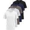 image:imageReal Essentials 5 Pack Boys TShirts  Soft Cotton Boys Shirts  Plain Short Sleeve Tops for Kids Ages 418Set 10
