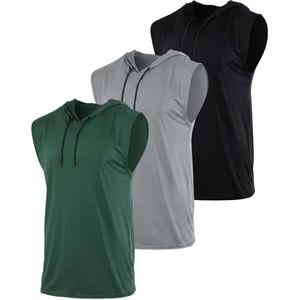 image:imageReal Essentials 3 Pack Mens DryFit Active Hooded Tank Top  Workout Sleeveless Hoodie Drawstring Available in Big amp TallSet 13