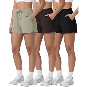 image:imageReal Essentials 3 Pack Womens Athletic Running Shorts  Hiking Gym Yoga Workout Casual Lounge with Pockets Plus AvailableSet 12