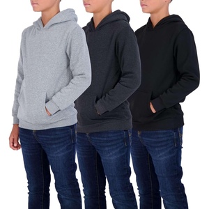 image:imageReal Essentials 3 Pack Youth Fleece Long Sleeve Soft Pullover Hoodie Sweatshirt  Boys amp GirlsSet 9