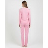 image:imageReal Essentials 2 Pack Womens Long Sleeve Pajama Sets  Soft Comfy 2 Piece PJ Set Matching Ladies Sleepwear Plus SizeSet N Charcoal  Pink