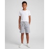 image:imageReal Essentials 3 Pack Boys Fleece Lounge Shorts Sweat Sleep Pajama Athletic Casual Soft Comfy with PocketsSolid Black  Solid Inkwell  Grey Heather