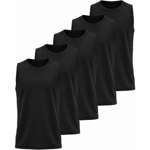 image:imageReal Essentials 5 Pack Boys DryFit Active Athletic Performance Tank TopSet 11
