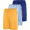 image:imageReal Essentials 3 Pack Boys Swim Trunks with Pockets  Swimsuit with Mesh Lining UPF 50Set 4