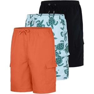 image:imageReal Essentials 3 Pack Boys Swim Trunks with Pockets  Swimsuit with Mesh Lining UPF 50Set 7