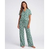 image:imageReal Essentials Ladies SS Notch Collar Button Up and Open Bottom Pant SetMistletoe Flowers  Carinaria Hearts