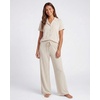 image:imageReal Essentials Ladies SS Notch Collar Button Up and Open Bottom Pant SetNavy Blazer Stars  Moonbeam Check
