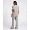 image:imageReal Essentials Ladies SS Notch Collar Button Up and Open Bottom Pant SetVapor Blue Dots  Clear Sky Stripe