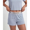 image:imageReal Essentials Ladies SS Yummy Boxy Tee and Elastic Band Sleep Short SetSolid Ballad Blue  Solid Pale Lilac