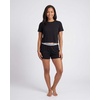 image:imageReal Essentials Ladies SS Yummy Boxy Tee and Elastic Band Sleep Short SetSolid Black  Solid Black