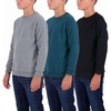 image:imageReal Essentials 3 Pack Boys Fleece Crew Neck Long Sleeve Sweatshirt  Soft Pullover Sweaters for Youth Kids Boys amp GirlsSet 9