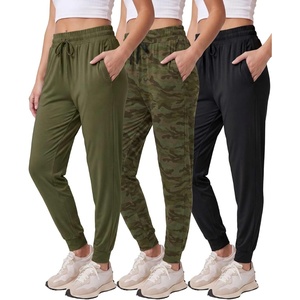 image:imageReal Essentials 3 Pack Womens Lounge Joggers Sweatpants with Pockets Yoga Running Athletic Workout Available in Plus SizeSet 4