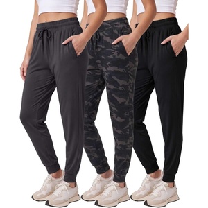 image:imageReal Essentials 3 Pack Womens Lounge Joggers Sweatpants with Pockets Yoga Running Athletic Workout Available in Plus SizeSet 5