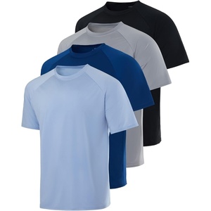 image:imageReal Essentials 4 Pack Mens Short Sleeve Rash Guard Shirt Quick Dry UPF 50 Sun Protection Swim Available in Big amp TallSet 9