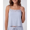image:imageLadies Lace Trim Cami and Short SetSolid Ballad Blue  Solid Pale Lilac
