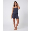 image:imageLadies Lace Trim Cami and Short SetSolid Navy Blazer  Solid Ultimate Grey