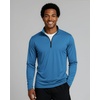 image:imageReal Essentials 3 Pack Mens DryFit Active Quarter Zip Long Sleeve Athletic Performance Pullover Available in Big amp TallSet G