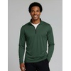 image:imageReal Essentials 3 Pack Mens DryFit Active Quarter Zip Long Sleeve Athletic Performance Pullover Available in Big amp TallSet H