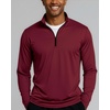 image:imageReal Essentials 3 Pack Mens DryFit Active Quarter Zip Long Sleeve Athletic Performance Pullover Available in Big amp TallSet I
