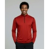 image:imageReal Essentials 3 Pack Mens DryFit Active Quarter Zip Long Sleeve Athletic Performance Pullover Available in Big amp TallSet K