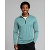 image:imageReal Essentials 3 Pack Mens DryFit Active Quarter Zip Long Sleeve Athletic Performance Pullover Available in Big amp TallSet L