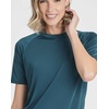 image:imageReal Essentials 4 Pack Womens Short Sleeve Rash Guard  UPF 50 Sun Shirt UV Protection Quick Dry Swim Top Plus SizeSet 1