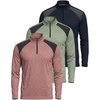 image:imageReal Essentials 3 Pack Mens DryFit Active Quarter Zip Long Sleeve Athletic Performance Pullover Available in Big amp TallSet J