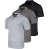 image:imageReal Essentials 3 Pack Mens Short Sleeve Golf Polo Casual Workout Sports Moisture Wicking Collared Shirt Big amp TallSet Q