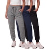 image:imageReal Essentials 3 Pack Womens UltraSoft amp Warm Fleece Joggers Sweatpants with Pocket Available in Plus SizeSet 14