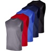 image:imageReal Essentials 5 Pack Mens Mesh Active Athletic Tech Tank Top  Workout amp Training Activewear Available in Big amp TallSet 15