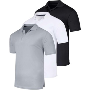 image:imageReal Essentials 3 Pack Mens Short Sleeve Golf Polo Casual Workout Sports Moisture Wicking Collared Shirt Big amp TallSet P
