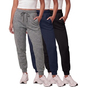 image:imageReal Essentials 3 Pack Womens UltraSoft amp Warm Fleece Joggers Sweatpants with Pocket Available in Plus SizeSet 14