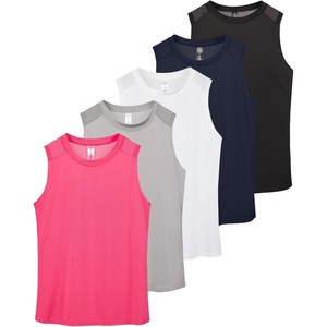 image:imageReal Essentials 5 Pack Womens DryFit Racerback Muscle Tank Tops Workout Shirts Mesh Insert Athletic Available in PlusSet 9