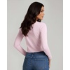 image:imageReal Essentials 4 Pack Womens Cotton Long Sleeve Crew Crop Top  Casual Cropped TShirt Available in Plus SizeSet 10