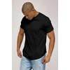 image:imageReal Essentials 5 Pack Mens Cotton Hipster Curved Hem Droptail Tee  Premium Longline TShirts with Long Tail Drop CutSet 2