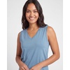 image:imageReal Essentials 5 Pack Womens Cotton VNeck Sleeveless Tank Top Basic Ladies Casual Shirts Available in Plus SizeSet 1