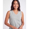 image:imageReal Essentials 5 Pack Womens Cotton VNeck Sleeveless Tank Top Basic Ladies Casual Shirts Available in Plus SizeSet 3
