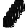 image:imageReal Essentials 5 Pack Girls DryFit Athletic Dolphin Shorts for Youth Kids Teens Running Gym Sports Ages 416Set 9