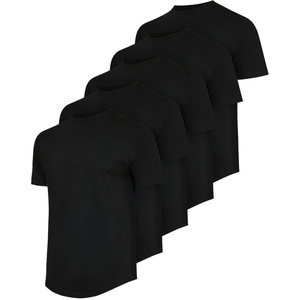 image:imageReal Essentials 5 Pack Mens Cotton Hipster Curved Hem Droptail Tee  Premium Longline TShirts with Long Tail Drop CutSet 2