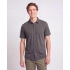 image:imageReal Essentials Mens 1PK SS Cotton Button Down ShirtCharcoal Heather