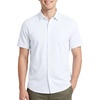 image:imageReal Essentials Mens 1PK SS Cotton Button Down ShirtSolid Bright White