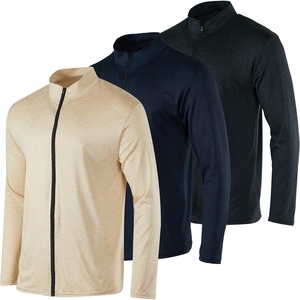 image:imageReal Essentials 3 Pack Mens DryFit Long Sleeve Full Zip Hoodie amp Jacket Athletic Running Jacket Available in Big amp TallSet 1