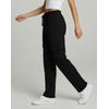 image:imageReal Essentials 3 Pack Womens Fleece Cargo Sweatpants Open Bottom Lounge amp Athletic Casual Pants with PocketsSet 3