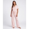 image:imageReal Essentials 2 Pack Womens Button Up Pajama Sets Short Sleeve Notch Collar Lounge Sleep PJ Open Bottom Pants Button DownFestival Bloom Hearts  Magano Calcite Stripe